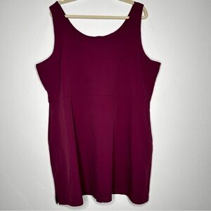 Alder x Roots Plum Get Dirty Sleeveless Mini Dress Size 3X Outdoors Pickleball